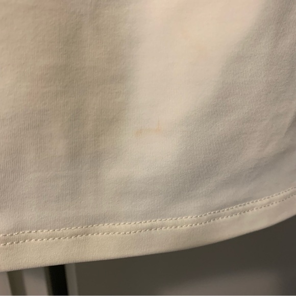 J McLaughlin Cream colored Catalina cloth three-quarter sleeve top size large - Picture 6 of 7